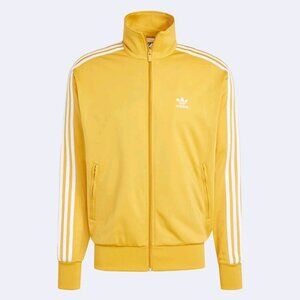 Adidas Firebird Adicolor Track Jacket Golden Yellow Zip-Up Pockets Size S